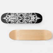 Skateboard Tatouage de l'Empire Tribal noir et blanc (Horz)