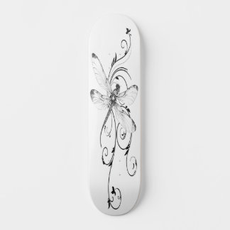 Skateboard Tatouage de libellules