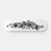 Skateboard Tatouage floral (Horz)