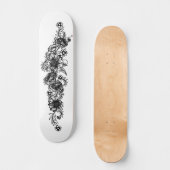 Skateboard Tatouage floral (Recto)
