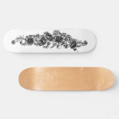 Skateboard Tatouage floral (Horz)