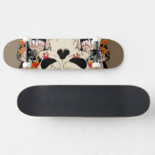 Skateboard Tatouage Ski Huit Ball Old School Skate (Horz)