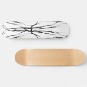 Skateboard Tatouage Tribal du Cerf numérique noir et blanc (Horz)