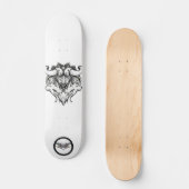 Skateboard Taurus Pierres noires et blanches dessinant des an (Recto)