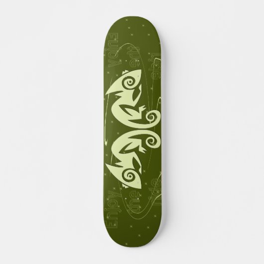 Skateboard {Tba} Le double lézard apprécient la planche à (Devant)
