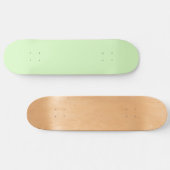 Skateboard Tea vert pastel Feuille couleur solide (Horz)
