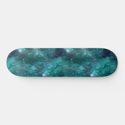 Skateboard Teal Galaxy Series Design 8 (Horz)
