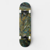Skateboard Teal, or, White and Black Oils (Recto)