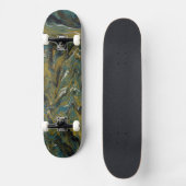 Skateboard Teal, or, White and Black Oils (Recto)