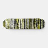 Skateboard Tech Decay - noir et blanc sur jaune (Horz)