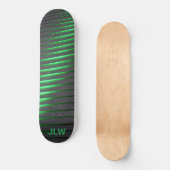 Skateboard Techno Cyber Vert Tailles Noir (Recto)