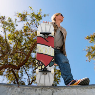 Skateboard TechNoir "Coeur saignant" pont limité
