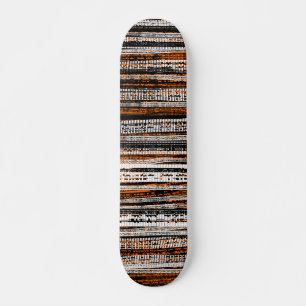 Skateboard Technologie Decay - Noir et Blanc sur Orange