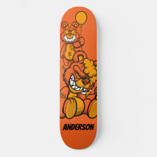 Skateboard Teddies Orange Personnalisées