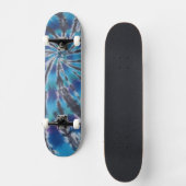Skateboard Teinture à bille bleue (Recto)