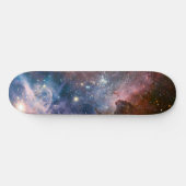 Skateboard Télescope Nebula Hubble Carina Rouge et Bleu (Horz)