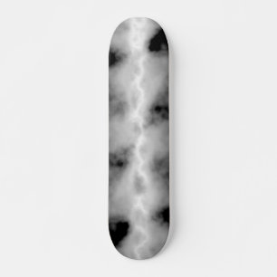 Skateboard Tempête grise Nuage Lumière blanche Jeu d'orage