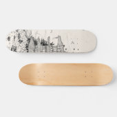 Skateboard Temple shinto Fuji Edo Période Japon Shogun Inspir (Horz)