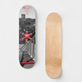 Skateboard Temps de fin rouge (Recto)