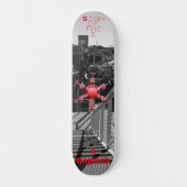Skateboard Temps de fin rouge (Recto)