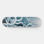 Skateboard Tentacles Galaxy Blue Moon Rays (Horz)