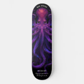 Skateboard Tentacles violets Kraken Océan Monster Octopus (Recto)