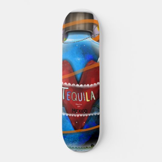 Skateboard Tequila faite au Mexique (Recto)