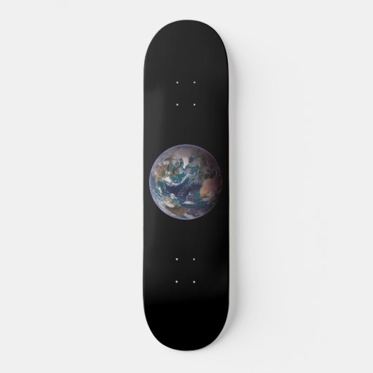 Skateboard Terre de marbre bleu (hémisphère occidental) (Recto)