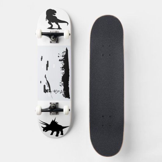 Skateboard Terre des Dinosaures image graphique de l'ombre (Recto)