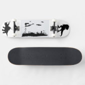 Skateboard Terre des Dinosaures image graphique de l'ombre (Horz)