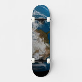 Skateboard Terre Pleine Avec Des Nuages Simulés Sur L'Amériqu (Recto)
