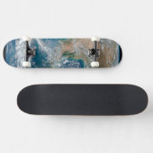 Skateboard Terre Pleine Montrant L'Amérique Du Nord Et Le Mex (Horz)