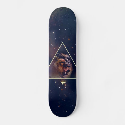 Skateboard Tête de lion de triangle de galaxie - Trendium (Recto)