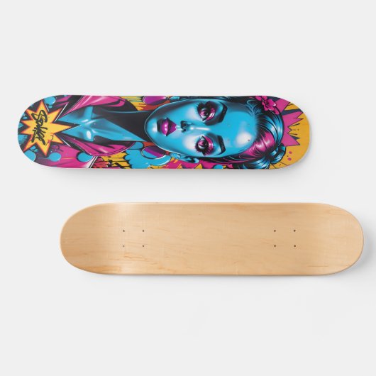 Skateboard Tête de style Graffiti (Horz)