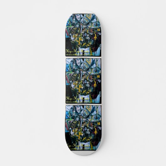 SKATEBOARD TÊTES DE HIP HOP (Devant)
