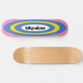 Skateboard Texte Personnalisé Ukrainien Surf Ovals Skate (Horz)