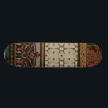 Skateboard Textile d'origine avec Motifs décoratifs<br><div class="desc">Impression d'un tissu d'héritage décoratif par Juin Erica Vess. Présente des motifs floraux sur un arrière - plan bronzé. Si vous aimez les tons de terre et les fleurs,  c'est l'achat pour vous!</div>