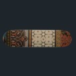 Skateboard Textile d'origine avec Motifs décoratifs<br><div class="desc">Impression d'un tissu d'héritage décoratif par Juin Erica Vess. Présente des motifs floraux sur un arrière - plan bronzé. Si vous aimez les tons de terre et les fleurs,  c'est l'achat pour vous!</div>