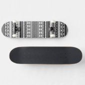 Skateboard texture aztèque décorative BN (Horz)