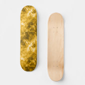 Skateboard Texture crumplée jaune (Recto)
