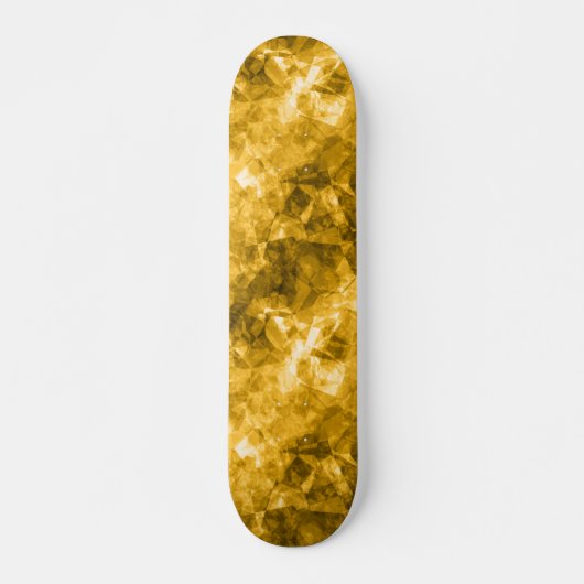 Skateboard Texture crumplée jaune (Devant)
