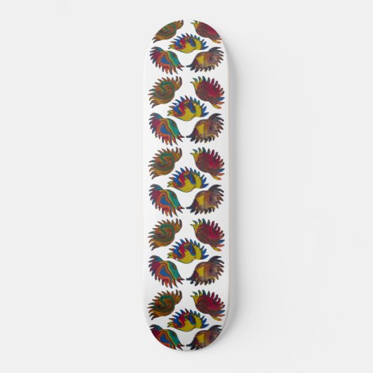 Skateboard Texture des broches du lever du soleil (Recto)