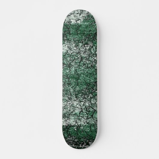 Skateboard Texture d'huile verte sur bâtons et peluches (Devant)