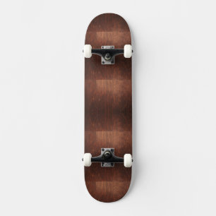 Skateboard Texture en bois Brown foncé