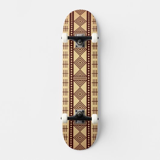 Skateboard Texture ethnique Brown (Recto)