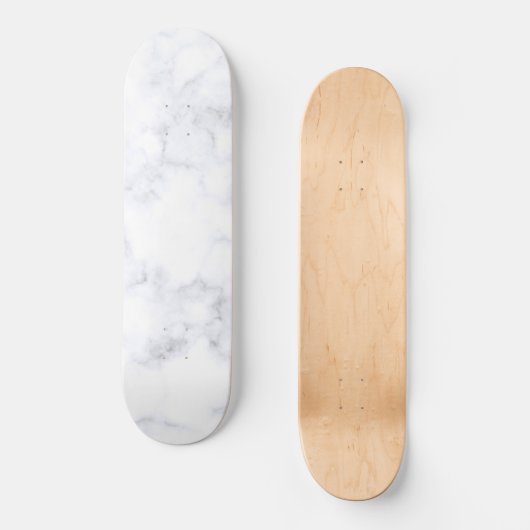 Skateboard Texture Marbre blanc (Recto)