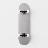 Skateboard Texture métallique argentée brossée de qualité sup (Recto)