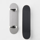 Skateboard Texture métallique argentée brossée de qualité sup (Recto)