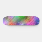 Skateboard Texture ondulée Fleur sauvage colorée (Horz)