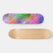 Skateboard Texture ondulée Fleur sauvage colorée (Horz)